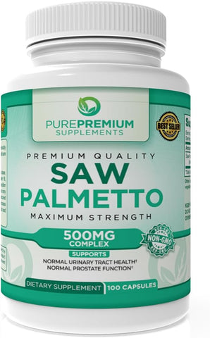 Premium Saw Palmetto 500 mg for Men & Women 100 Tablets