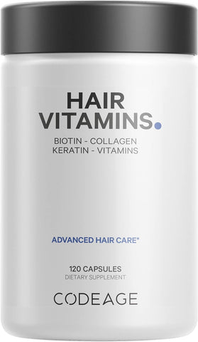 Codeage Hair Vitamins Biotin, Keratin, Collagen 120 Capsules