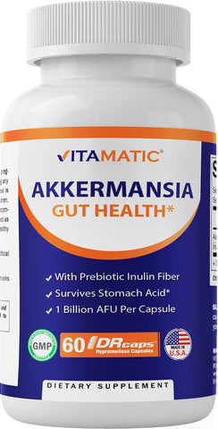 Vitamatic Akkermansia Muciniphila Gut Health - 60 DR Capsules (Delayed Released)