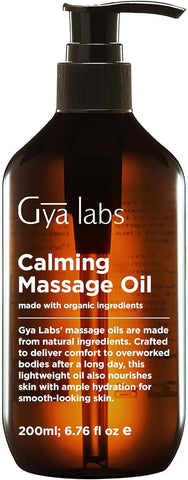 Gya Labs Calming Massage Oil for Massage Therapy
