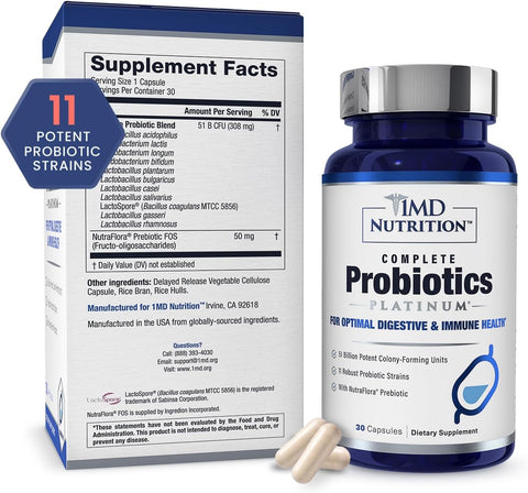 1MD Nutrition Complete Probiotics Platinum  30 Caps