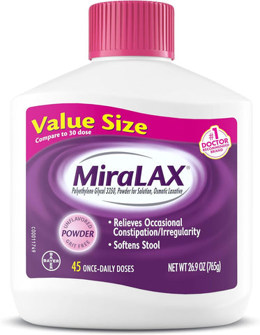 MiraLAX Laxative Powder, Gentle Constipation Relief
