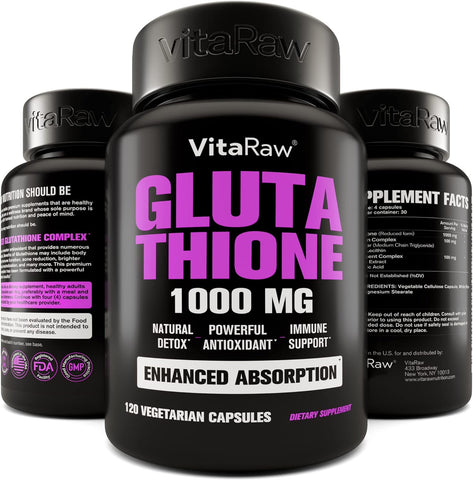 1000mg Glutathione for Immune Support -120 capsules