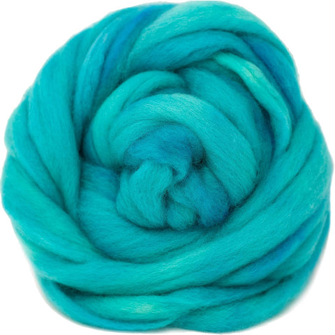 Wool Roving Hand Dyed. Super Soft BFL Combed Top
