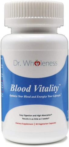 Blood Vitality - Daily Iron Supplement and Multivitamin 30 Capsules