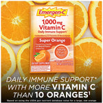 Emergen-C 1000mg Vitamin C Powder, Super Orange Flavor, 0.32 Ounce (Pack of 30)
