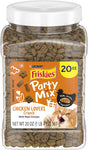 Purina Friskies Made in USA Cat Treats; Party Mix Chicken Lovers Crunch - 20 oz. Canister